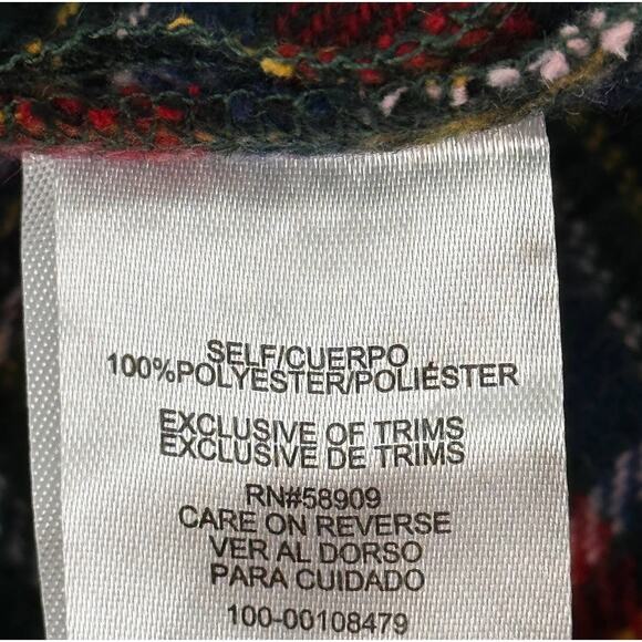 Copper Key Plaid Pleated Mini Skirt Girls Size Large 14 Red Green - Picture 6 of 6